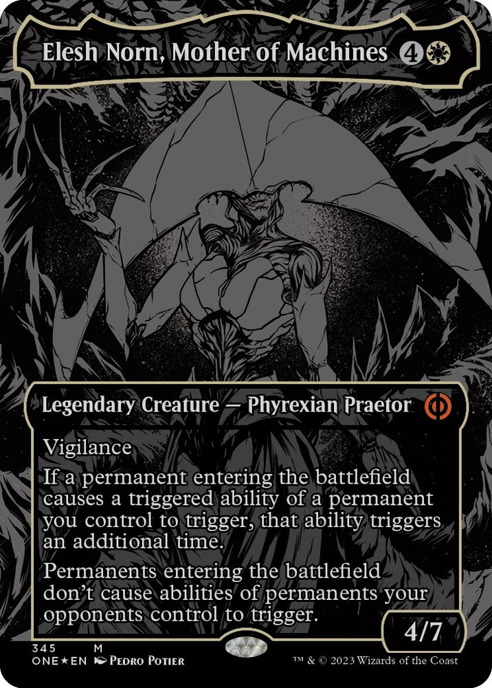 Image for Elesh Norn, Mother of Machines (Oil Slick Raised Foil) (345) - Magic: The Gathering