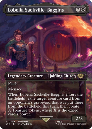 Image for Lobelia Sackville-Baggins (Borderless) (399) - Magic: The Gathering