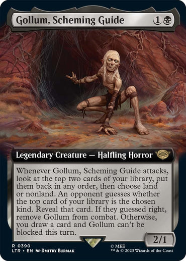 Image for Gollum, Scheming Guide (Extended Art) (390) - Magic: The Gathering