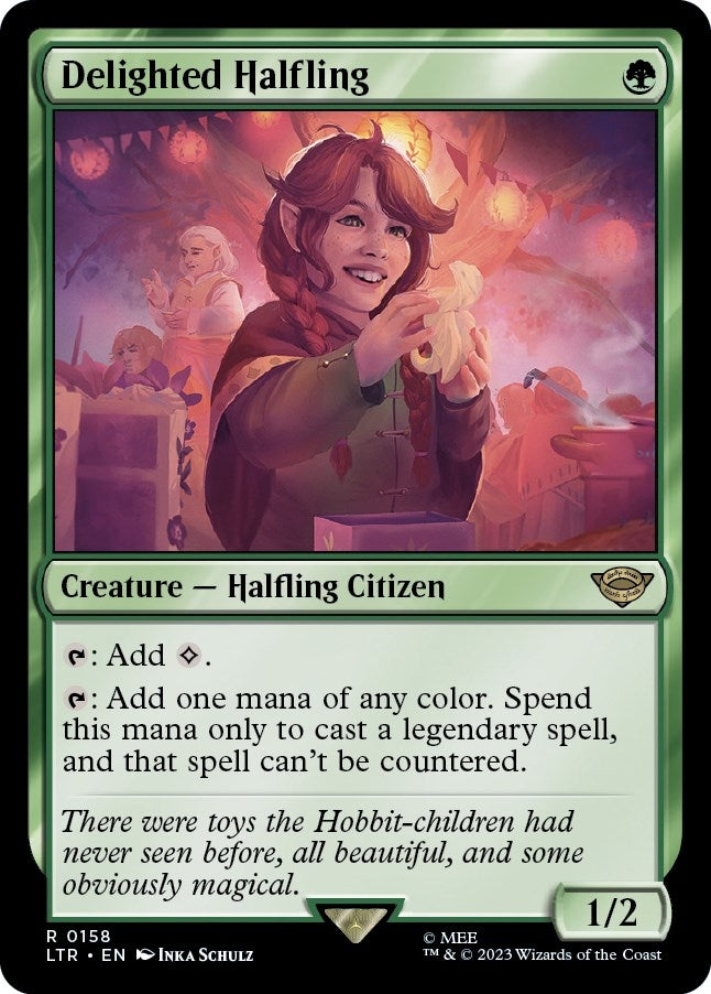 Image for Delighted Halfling (158) - Magic: The Gathering