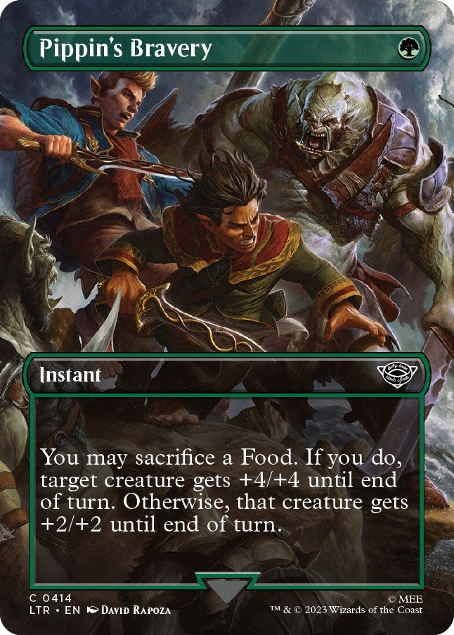Image for Pippin's Bravery (Borderless) (414) - Magic: The Gathering