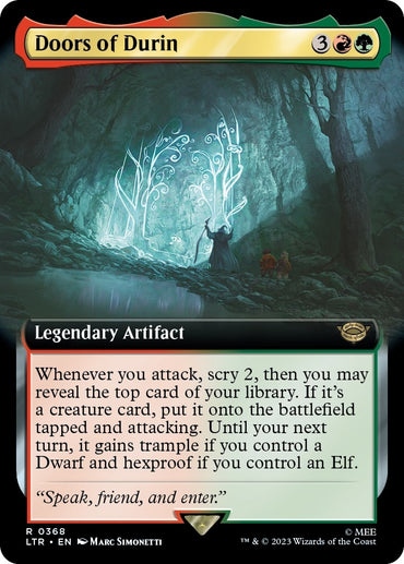 Image for Doors of Durin (Extended Art) (368) - Magic: The Gathering
