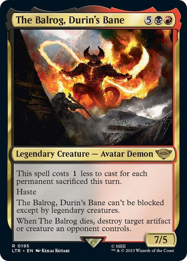 Image for The Balrog, Durin's Bane (195) - Magic: The Gathering