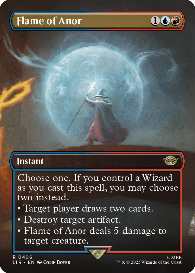 Image for Flame of Anor (Borderless) (406) - Magic: The Gathering