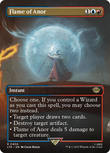 Image for Flame of Anor (Borderless) (406) - Magic: The Gathering
