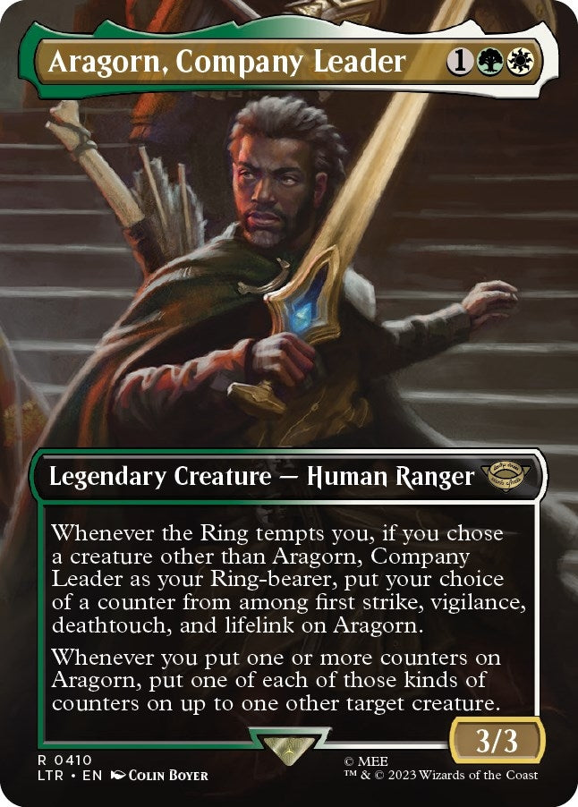 Image for Aragorn, Company Leader (Borderless) (410) - Magic: The Gathering