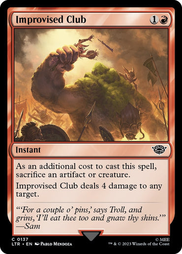 Image for Improvised Club (137) - Magic: The Gathering