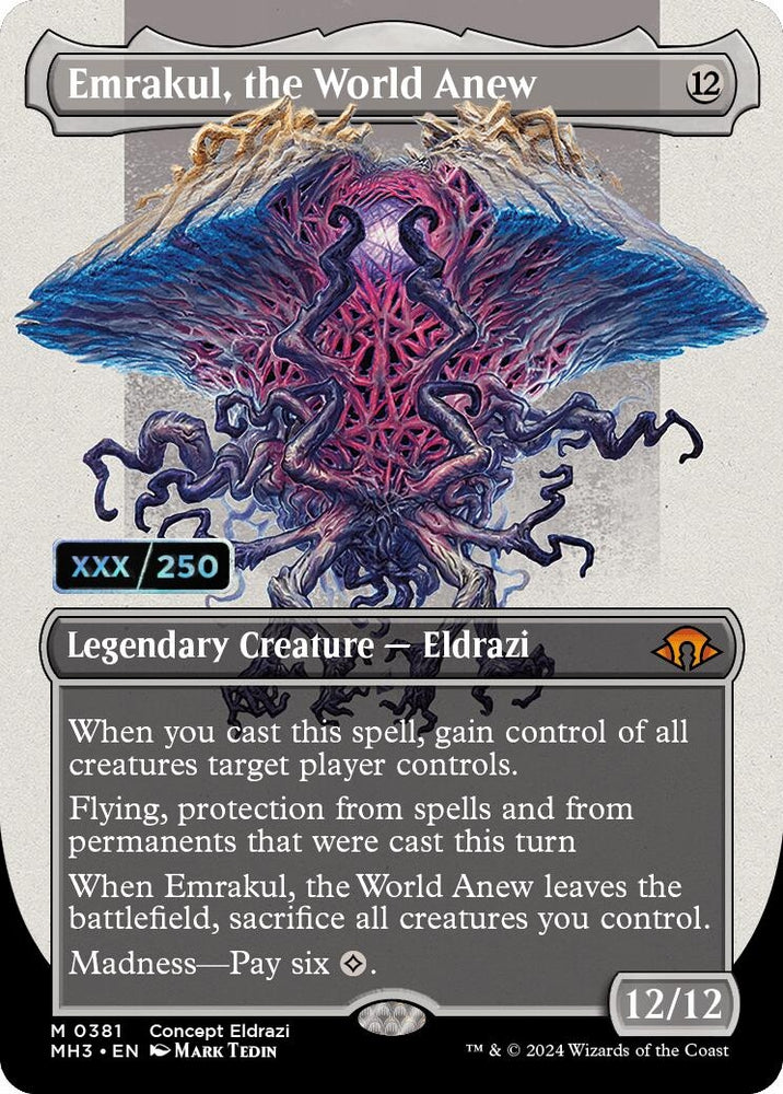 Image for Emrakul, the World Anew (Borderless) (Serial Numbered) (381) - Magic: The Gathering