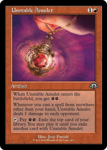 Image for Unstable Amulet (Retro Frame) (421) - Magic: The Gathering