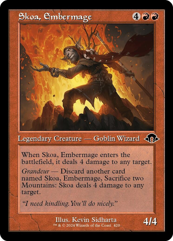 Image for Skoa, Embermage (Retro Frame) (420) - Magic: The Gathering