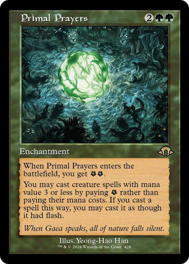 Image for Primal Prayers (Retro Frame) (429) - Magic: The Gathering