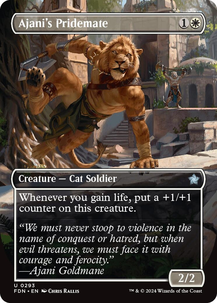 Image for Ajani's Pridemate (Borderless) (293) - Magic: The Gathering