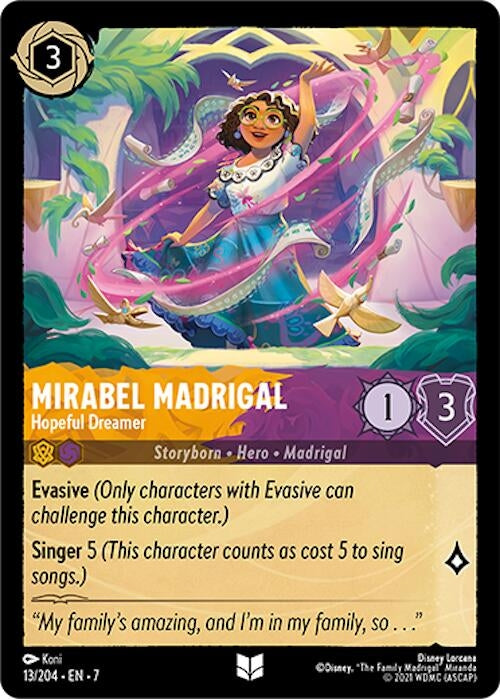 Image for Mirabel Madrigal - Hopeful Dreamer (13/204) - Disney Lorcana