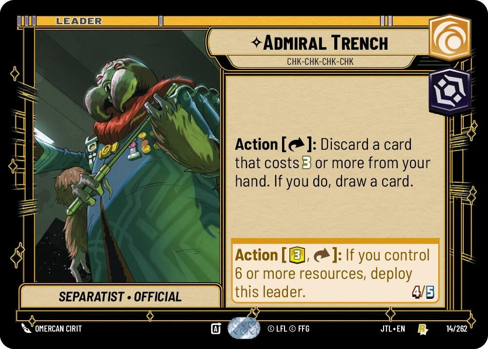 Image for Admiral Trench (014/262) - Star Wars: Unlimited