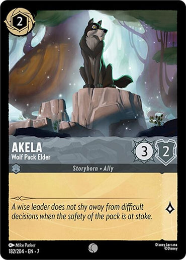 Image for Akela - Wolf Pack Elder (182/204) - Disney Lorcana
