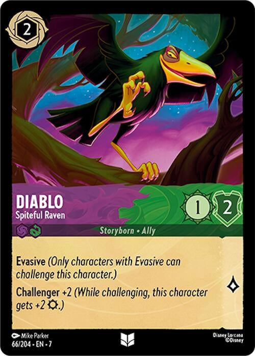 Image for Diablo - Spiteful Raven (66/204) - Disney Lorcana
