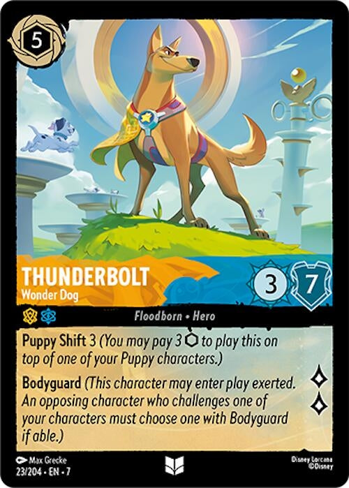 Image for Thunderbolt - Wonder Dog (23/204) - Disney Lorcana