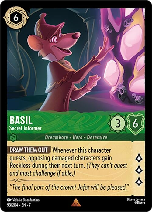 Image for Basil - Secret Informer (93/204) - Disney Lorcana