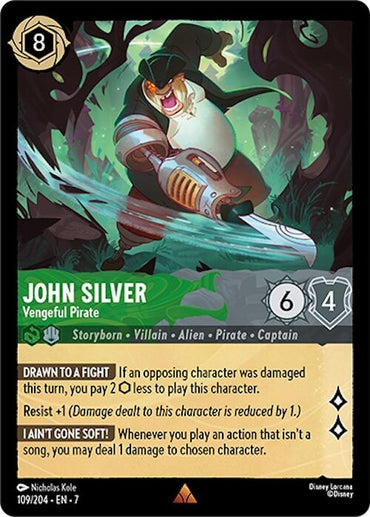 Image for John Silver - Vengeful Pirate (109/204) - Disney Lorcana