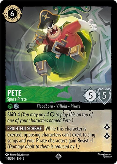 Image for Pete - Space Pirate (114/204) - Disney Lorcana