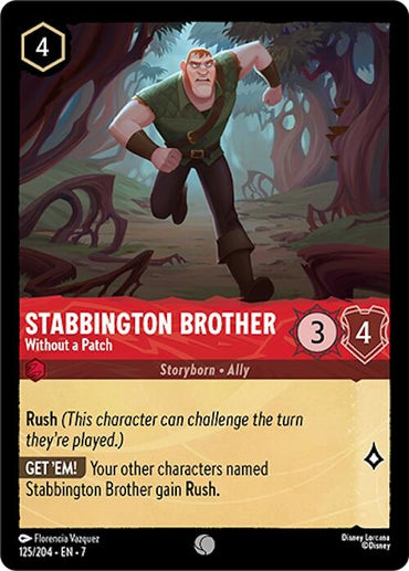 Image for Stabbington Brother - Without a Patch (125/204) - Disney Lorcana