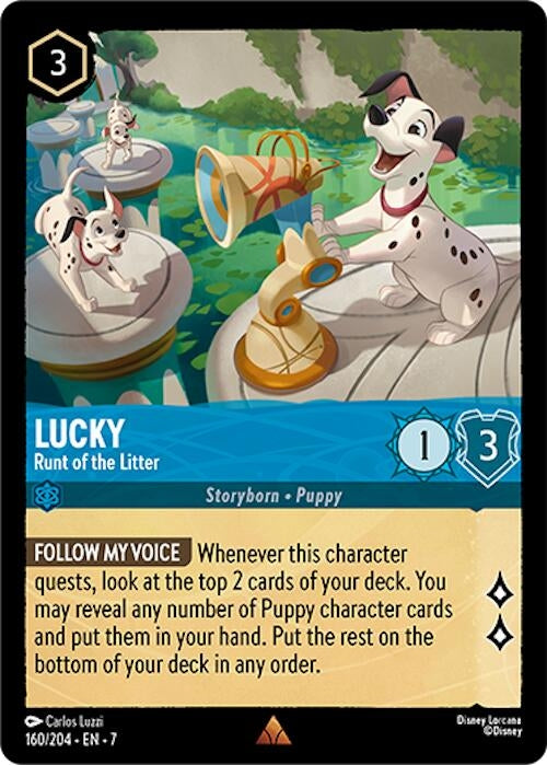 Image for Lucky - Runt of the Litter (160/204) - Disney Lorcana