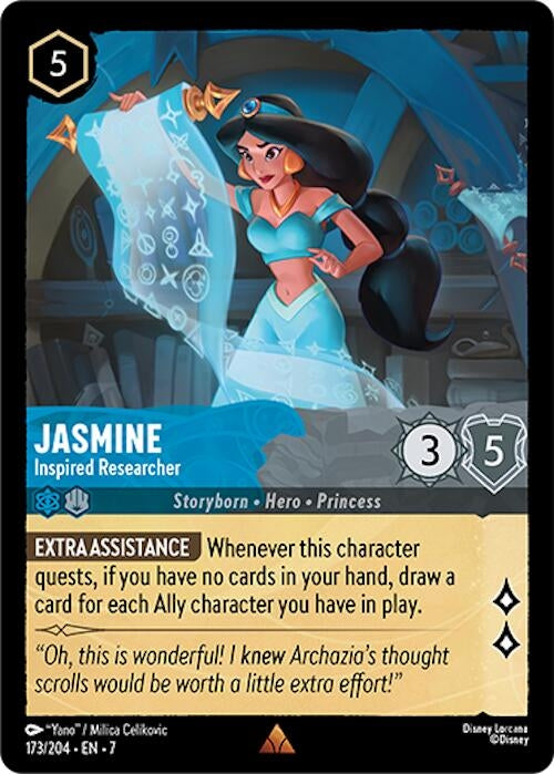 Image for Jasmine - Inspired Researcher (173/204) - Disney Lorcana