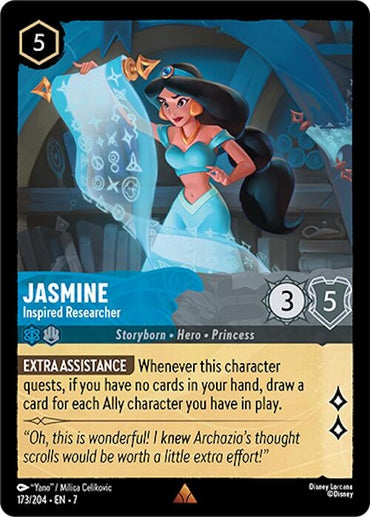 Image for Jasmine - Inspired Researcher (173/204) - Disney Lorcana