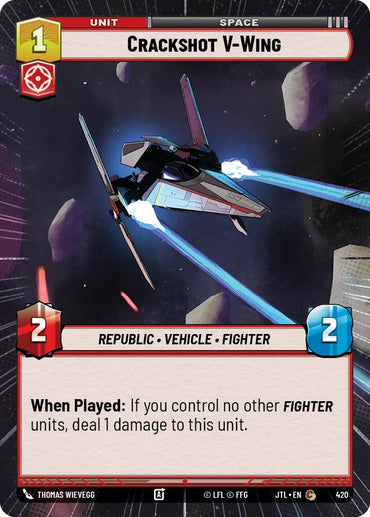 Image for Crackshot V-Wing (Hyperspace) (420) - Star Wars: Unlimited