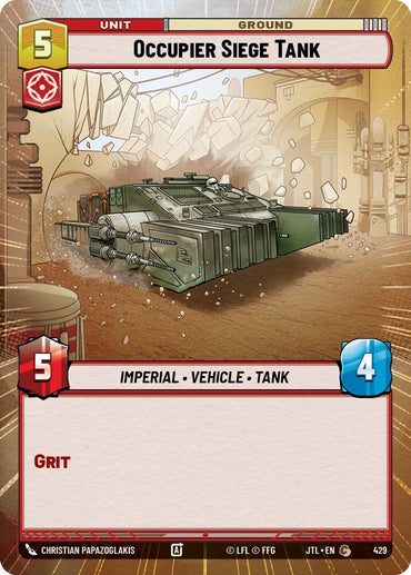 Image for Occupier Siege Tank (Hyperspace) (429) - Star Wars: Unlimited
