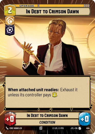 Image for In Debt to Crimson Dawn (Hyperspace) (454) - Star Wars: Unlimited