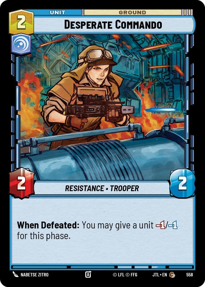Image for Desperate Commando (Foil) (558) - Star Wars: Unlimited