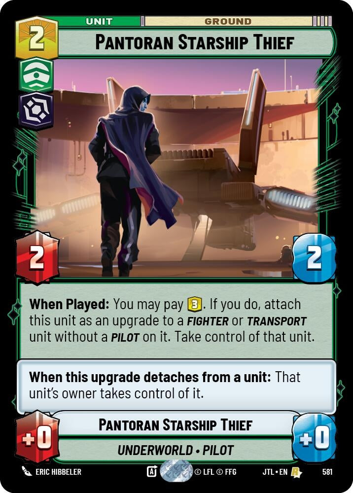 Image for Pantoran Starship Thief (Foil) (581) - Star Wars: Unlimited