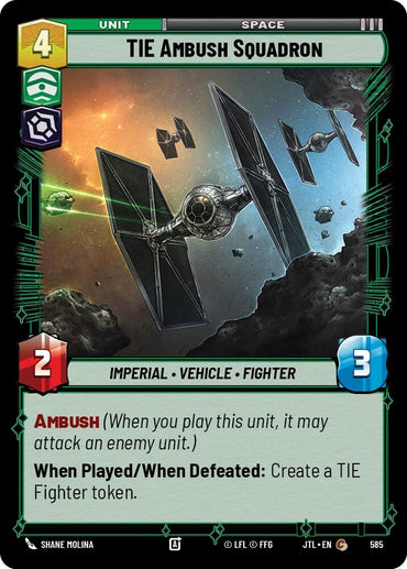 Image for TIE Ambush Squadron (Foil) (585) - Star Wars: Unlimited