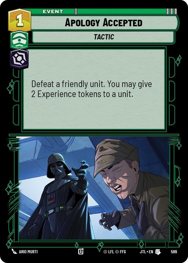 Image for Apology Accepted (Foil) (589) - Star Wars: Unlimited