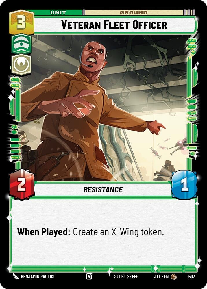 Image for Veteran Fleet Officer (Foil) (597) - Star Wars: Unlimited