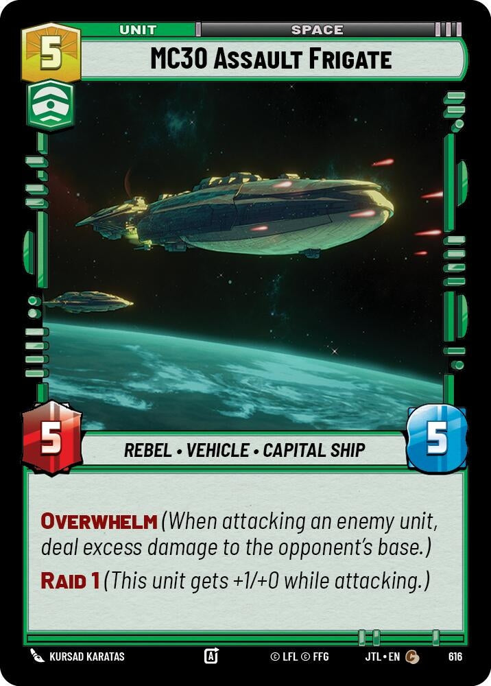 Image for MC30 Assault Frigate (Foil) (616) - Star Wars: Unlimited