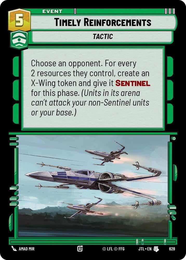 Image for Timely Reinforcements (Foil) (628) - Star Wars: Unlimited
