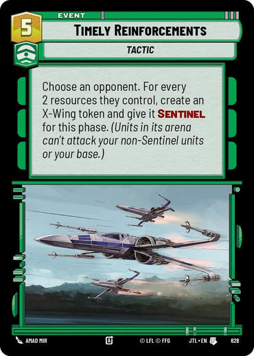 Image for Timely Reinforcements (Foil) (628) - Star Wars: Unlimited
