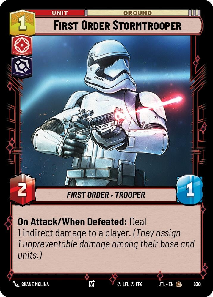 Image for First Order Stormtrooper (Foil) (630) - Star Wars: Unlimited