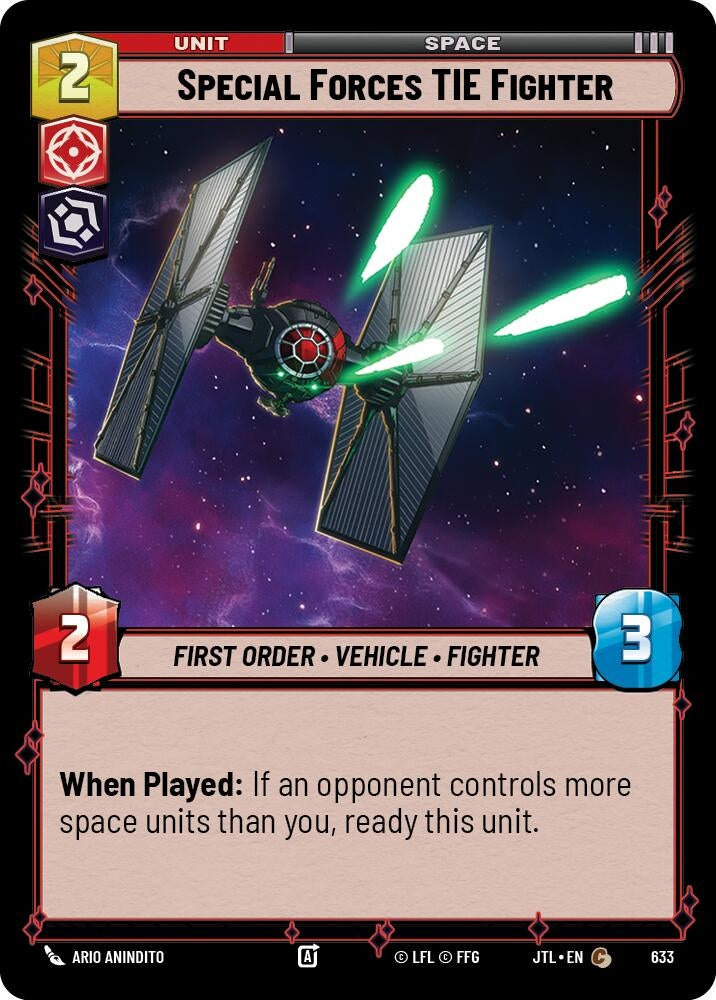 Image for Special Forces TIE Fighter (Foil) (633) - Star Wars: Unlimited