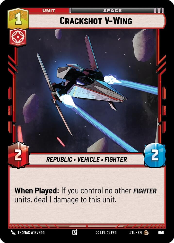 Image for Crackshot V-Wing (Foil) (656) - Star Wars: Unlimited