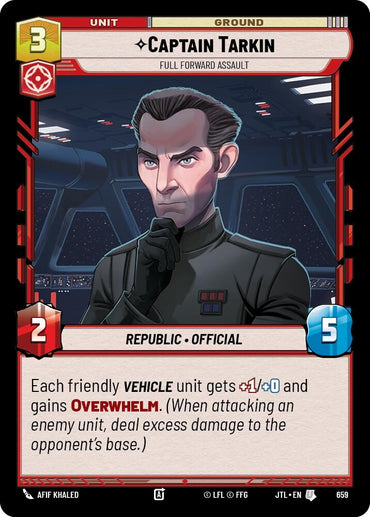 Image for Captain Tarkin (659) - Star Wars: Unlimited