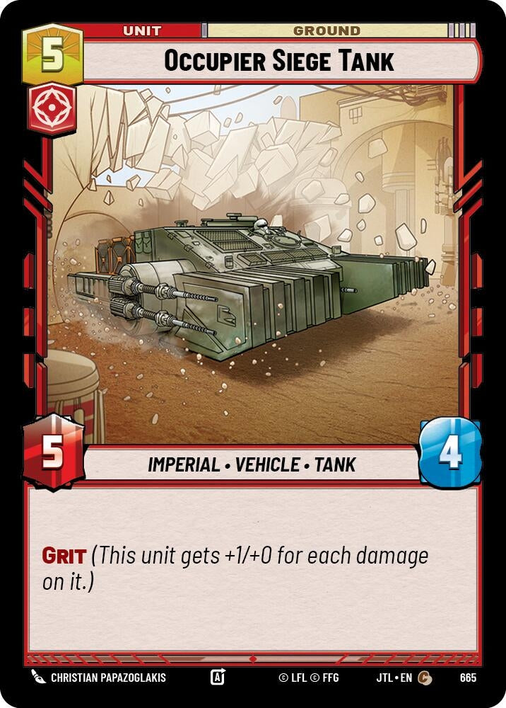 Image for Occupier Siege Tank (Foil) (665) - Star Wars: Unlimited