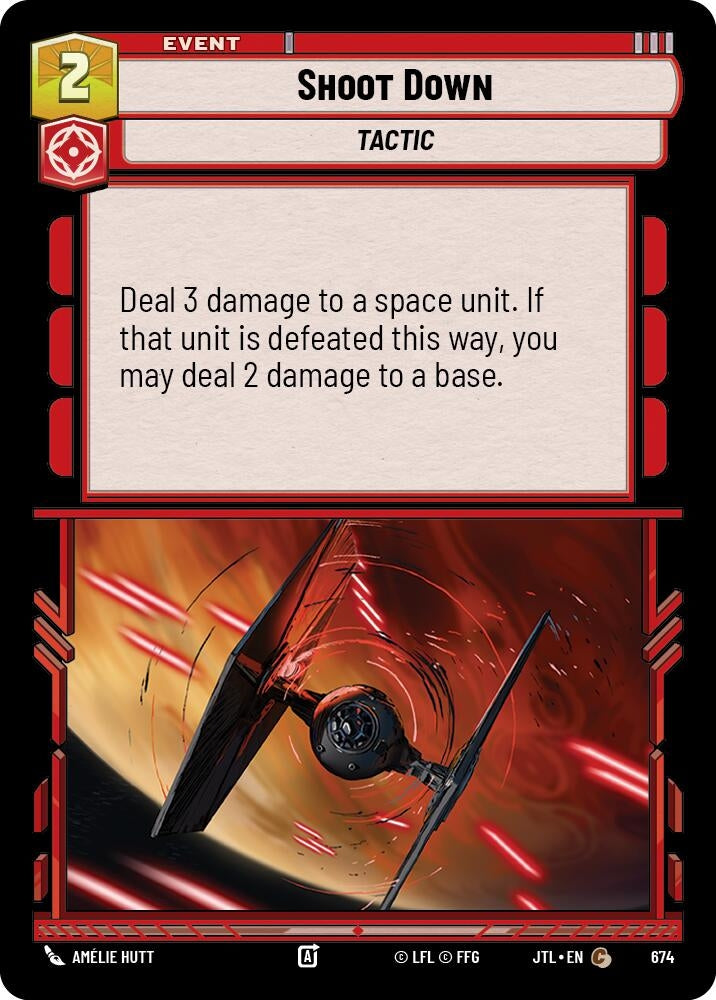 Image for Shoot Down (Foil) (674) - Star Wars: Unlimited