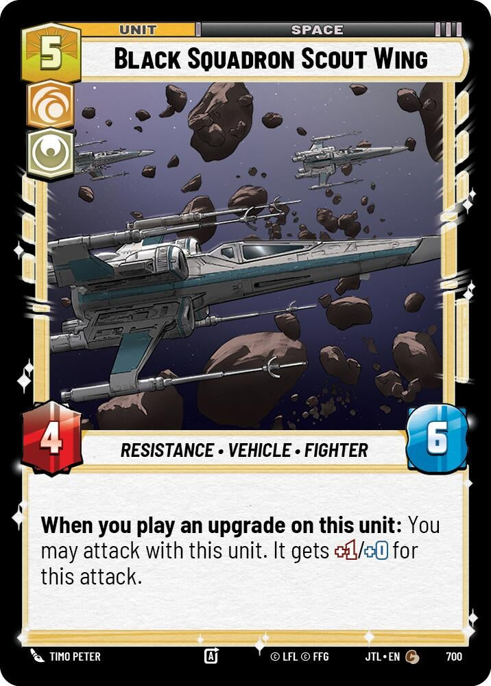 Image for Black Squadron Scout Wing (Foil) (700) - Star Wars: Unlimited
