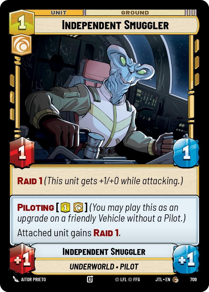 Image for Independent Smuggler (Foil) (709) - Star Wars: Unlimited
