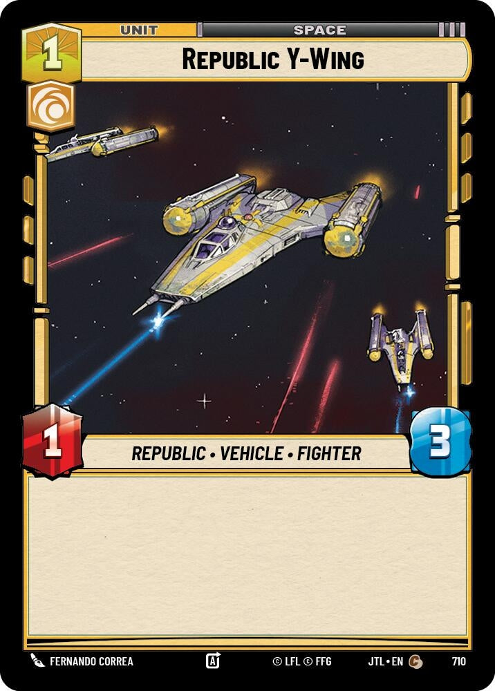 Image for Republic Y-Wing (Foil) (710) - Star Wars: Unlimited