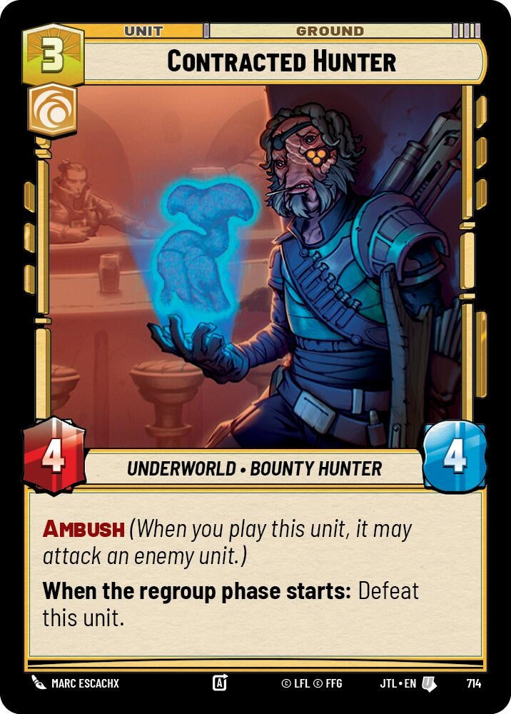 Image for Contracted Hunter (Foil) (714) - Star Wars: Unlimited
