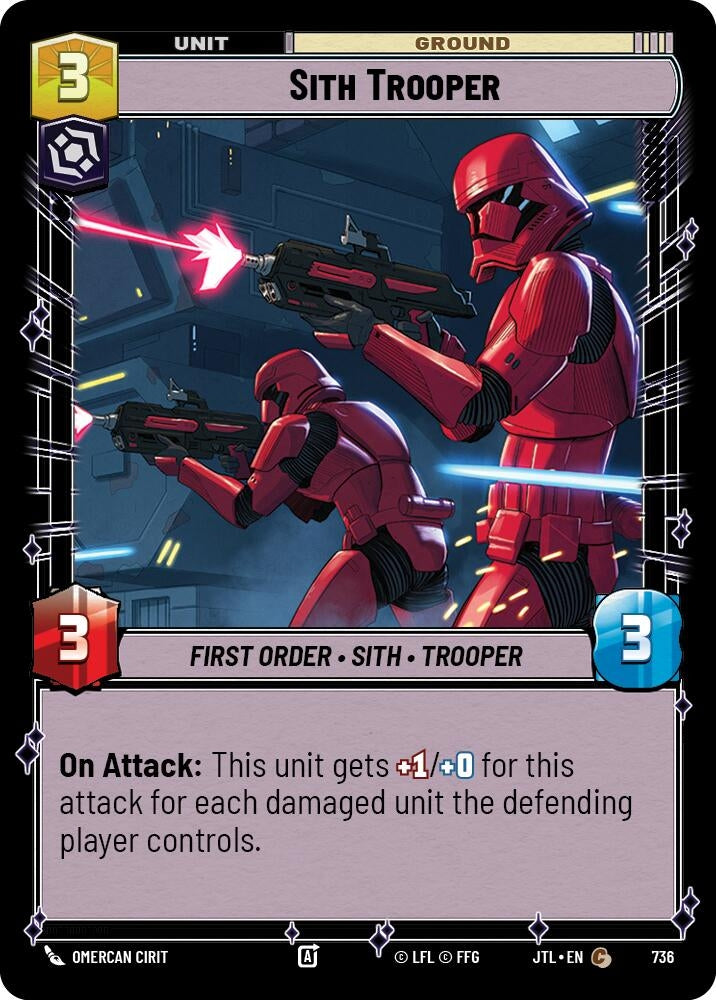Image for Sith Trooper (Foil) (736) - Star Wars: Unlimited